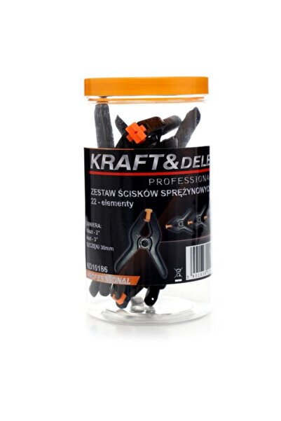 Kraft&dele Set cleme cu arc, KD10186, 2/3'