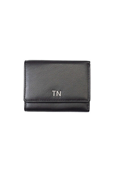 TORO NERO Women's wallet made of genuine leather, black Ellis, RFID protection