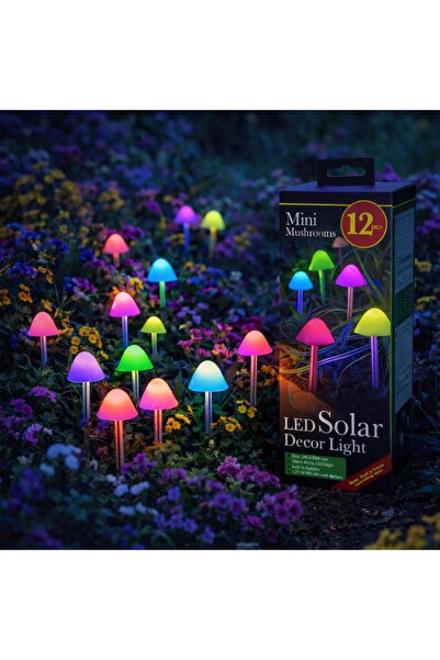 Alista Home Set 12 Lampi Solare Gradina Model Mini Ciuperci Alista Home, LED ...