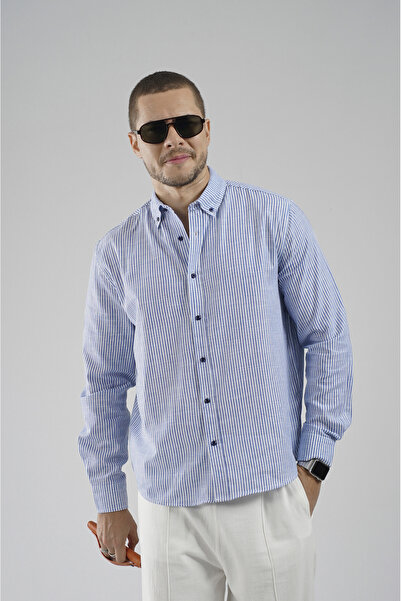 Butik Trend Biz Regular Fit Striped Men's Shirt