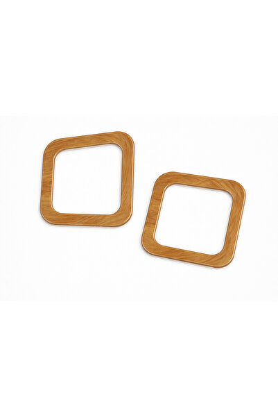 Oxford İplik Köşegen Akrilik Çanta Sapı Ahşap