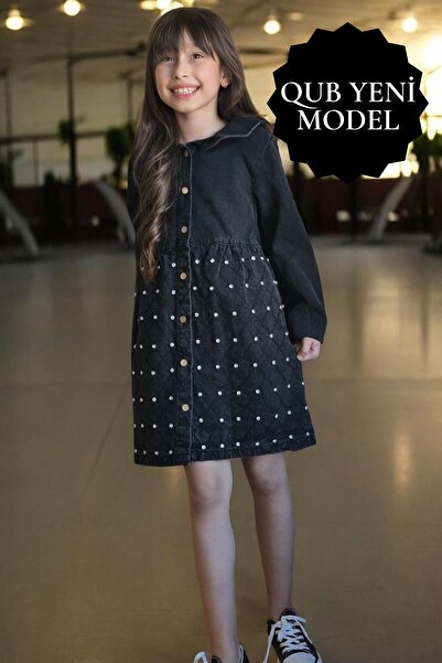 QUB CLUB Празнична бродирана рокля с камъни за момичета