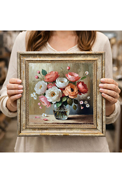 woodsia Διακοσμητικός Τετράγωνος Πίνακας με Κορνίζα DC0020