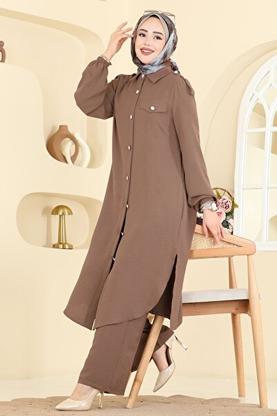 ModaMerve Aksesuar Cepli Aerobin Takım 2815SL432-MS Kahve