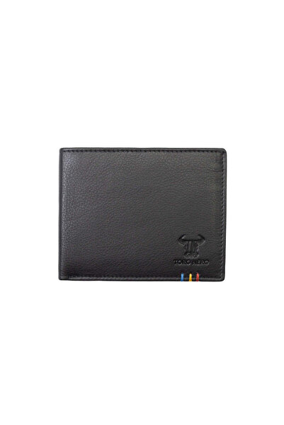 TORO NERO Men's wallet made of genuine leather, black, Aryan, RFID protection