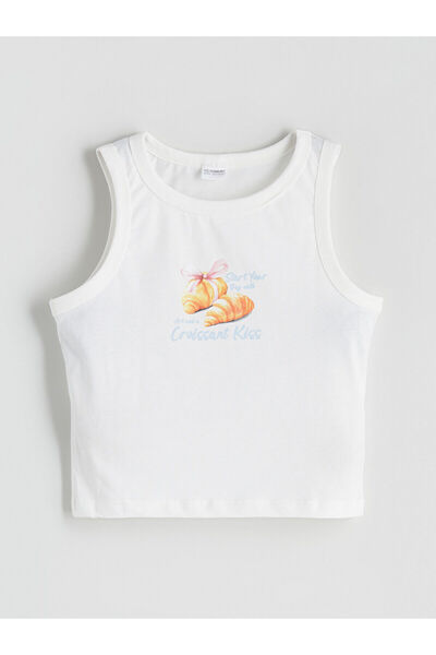 LC Waikiki Top de pijama pentru fete Özmarka, nou sezon, cu decolteu tip crew...