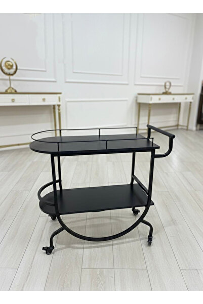 DEC22 A serving cart with an elegant design and distinctive colors