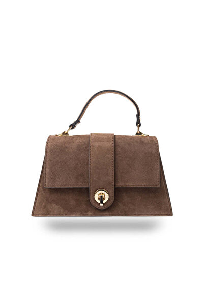 TORO NERO Women's bag made of brown genuine leather Verona