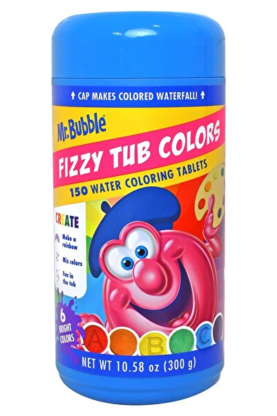 Mr.Bubble أقراص الاستحمام الملونة فيزي توب كولورز 150 قرص