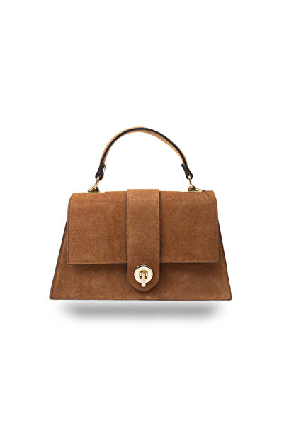TORO NERO Women's bag made of light brown genuine leather Verona