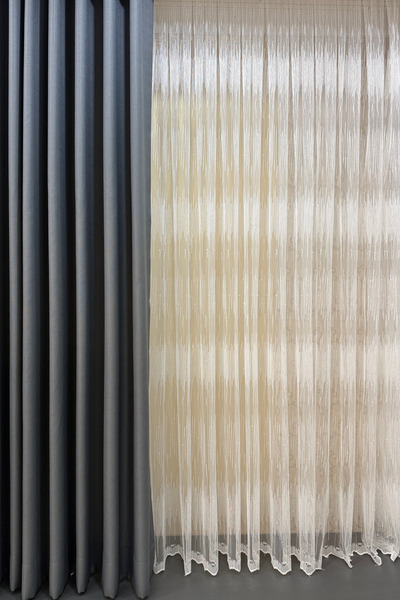 Ta-Ha Perde ve Halı 1-3 Sik Pi̇le Melodi̇ Desen Embroidered Tulle Curtain, Fu...