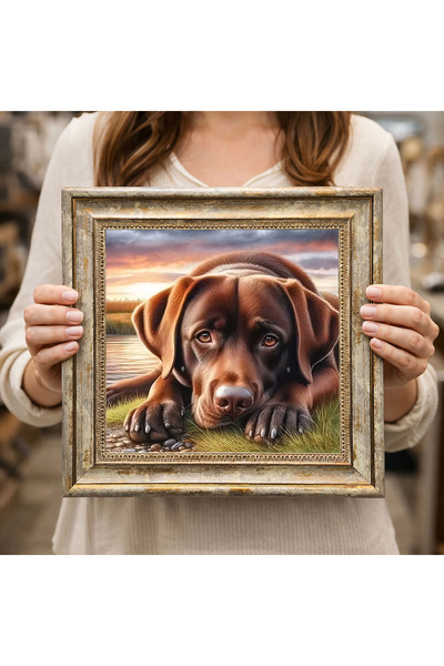 woodsia Διακοσμητικός Τετράγωνος Πίνακας με Κορνίζα DC0064