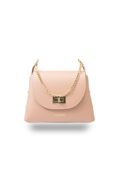 TORO NERO Women's pale pink genuine leather bag Raisa