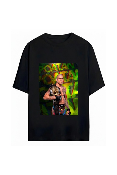 SVART WEAR تي شيرت أليكس بيريرا مطبوع للجنسين مقاس كبير