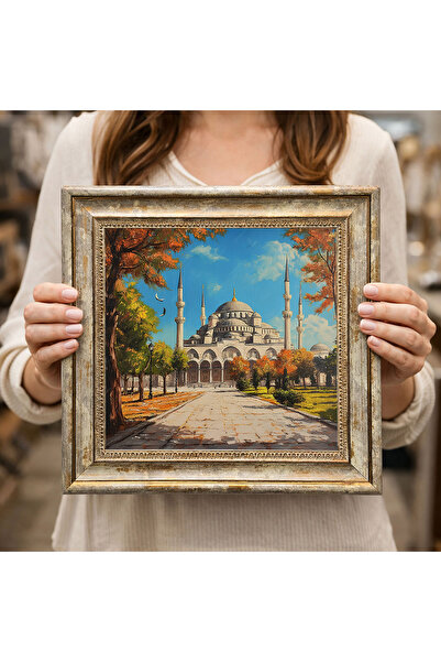 woodsia Διακοσμητικός Τετράγωνος Πίνακας με Κορνίζα DC0002