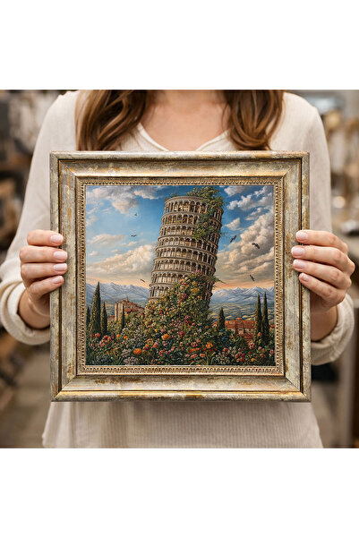 woodsia Διακοσμητικός Τετράγωνος Πίνακας με Κορνίζα DC0024