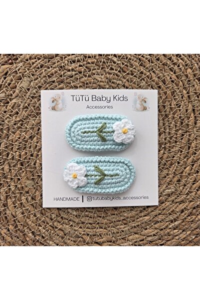 tütü baby Set of 2 Knitted Buckles, 5 cm Baby & Child & Adult Buckle Set, Hol...