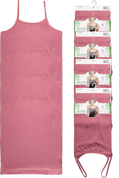 B'YOU life 4-Piece Rope Strap L Stretch Fabric Bamboo Women's Tank Top