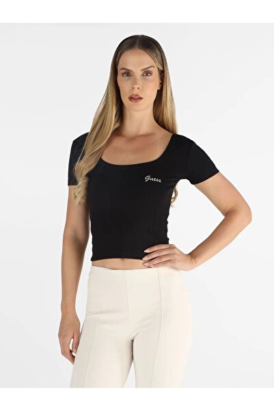 Guess Lavinia Active Kadın Crop T-shirt V6RP05K8RT2