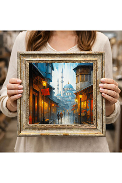 woodsia Διακοσμητικός Τετράγωνος Πίνακας με Κορνίζα DC0007