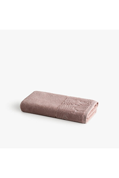 Green Black Fiorina Face Towel 100% Cotton Jacquard Powder 50X90 cm 50X90 Powder