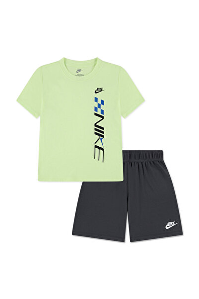Nike طقم شورت شبكي للأولاد - تي شيرت وشورت للأولاد 86N719 86N719-G9Q