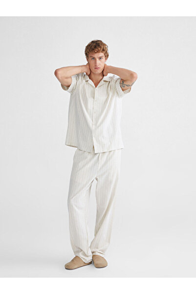 LC Waikiki Ozmarka New Season Comfortable Fit Linen Blend Men's Trousers