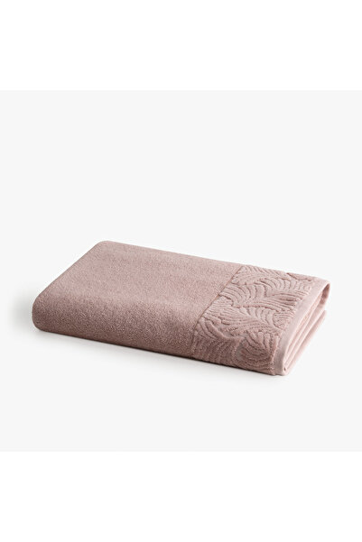 Green Black Fiorina Bath Towel 100% Cotton Jacquard Powder 80X150 cm