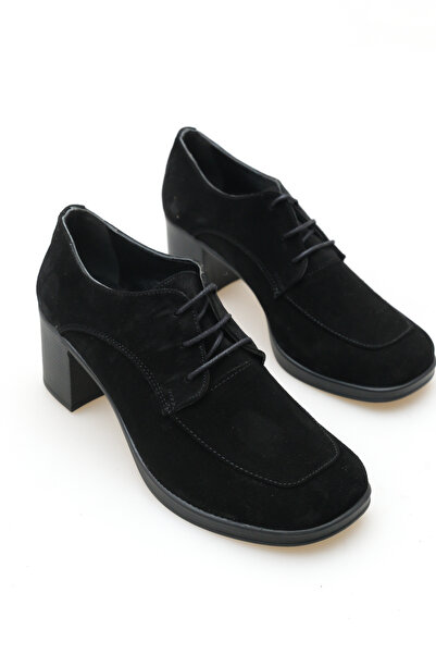 GNS Shoes CORDON Γνήσιο Δερμάτινο Μαύρο Σουέντ Γυναικεία Loafer Παπούτσια με ...