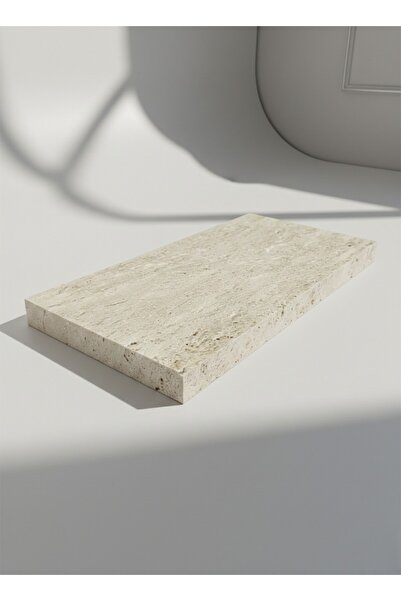 FARALYAHOME Natural Travertine Marble 30X15 cm Presentation and Serving Board...