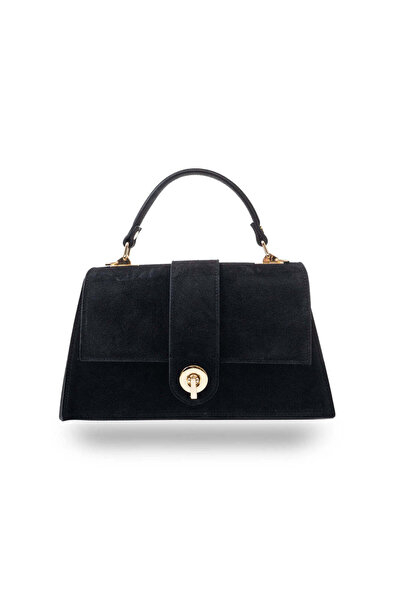 TORO NERO Women's bag made of black genuine leather Verona