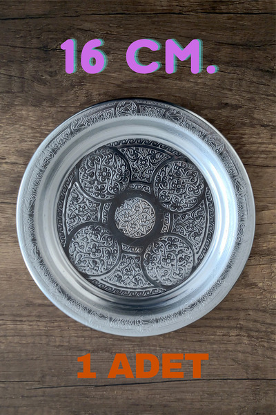 Binbir Trend 16 cm Paslanmaz Krom Çelik Meze Servis Tabağı - Restoran ve Ev Tipi