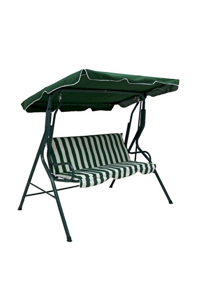 Sidef Balansoar / Leagan 3 persoane SIDEF, structura metalica, culoare verde/alb