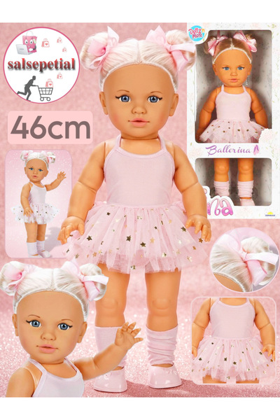 Salsepetial Büyük Boy Et Bebek 46cm Kokulu Kutulu Model Bebek Balerin Tina Be...