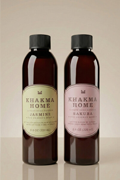 KHAKMA 2'li Oda Kokusu - Yasemin ve Sakura Oda Kokusu - Kalıcı ve Ferahlatıcı...