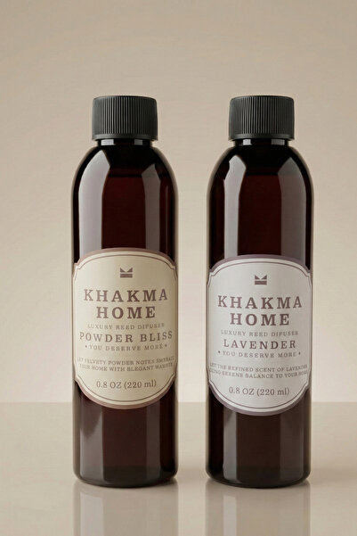 KHAKMA 2'li Oda Kokusu - Lavanta ve Pudra - Kalıcı ve Ferahlatıcı Ev & Ofis K...