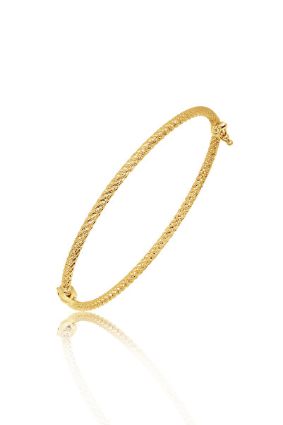 Altınkesesi 8 Ayar Altın Lazerli Parlak Kelepçe Bombeli 3 mm