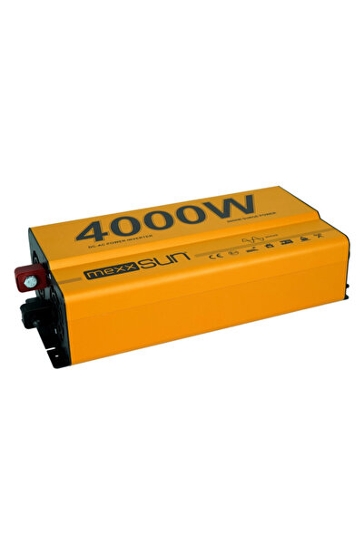 MEXXSUN 12V Volt-4000W Watt Tam Sinüs İnverter (220V Çevirici)