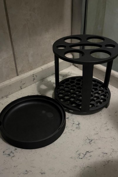 SONMEZSTORE BANYO DÜZENLEYİCİ, DİŞ MACUNU-DİŞ FIRÇASI STANDI, ALT TEMİZLİK TABLASI İLE BİRLİKTE
