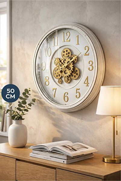 HOMİNG Juro Beyaz Eskitme Detaylı 50 cm 242523