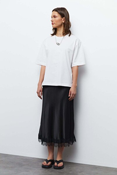urban focus Oversize Yırtmaçlı T-Shirt