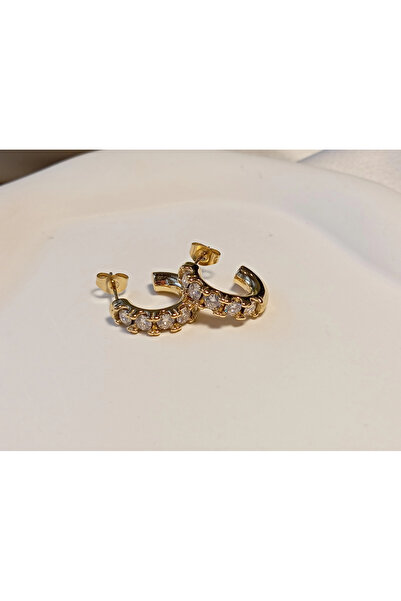 stainless steell أقراط نصف دائرية من الفولاذ المقاوم للصدأ 316L باللون الذهبي...