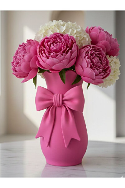 MCY DEKOR Decorative Vase with Ribbon (16X9)