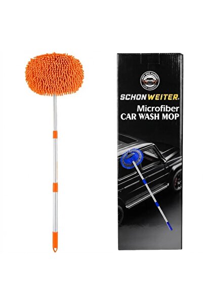 SCHON WEITER Teleskopik Saplı Oto Yıkama Mop Seti – Çizmez Mikrofiber- Schön ...