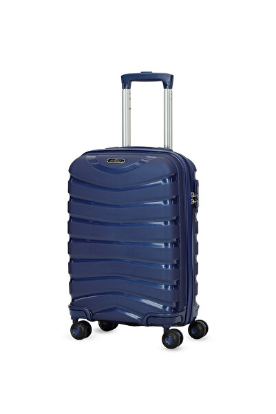 Kiğılı PP Desenli Küçük-Kabin Boy Valiz