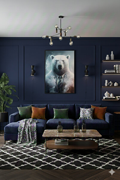 BLT DİZAYN Γυάλινο τραπέζι γραφείου CEO Polar Bear Office Elegance Design