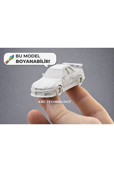 ERCTECH R34 Kit Car Maket Araba – Parçalı, Monte Edilebilir ve Boyanabilir Eğ...