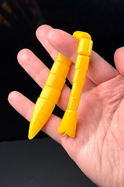 TESBİHKENTİ Mărgele de rugăciune cu pește, de culoare lămâie, realizate cu mă...