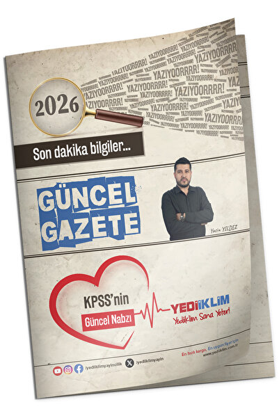Yediiklim Yayınları 2026 Son Dakika Bilgiler Güncel Gazete Yasin Yıldız