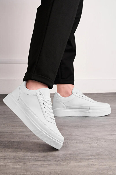 E SPORT Men's White Casual Sneaker Sports Comfortable Sole Shoes